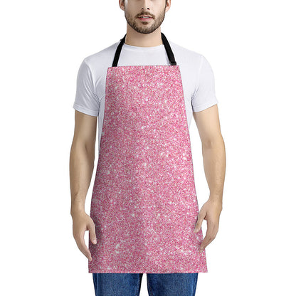 Pink Glitter Artwork Print (NOT Real Glitter) Apron