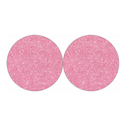 Pink Glitter Artwork Print (NOT Real Glitter) Car Coasters