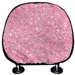 Pink Glitter Artwork Print (NOT Real Glitter) Car Headrest Covers