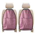 Pink (NOT Real) Glitter Print Car Seat Organizers