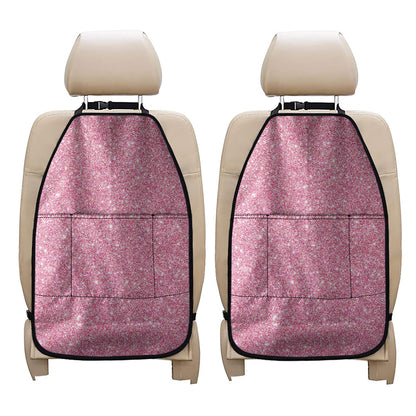 Pink Glitter Artwork Print (NOT Real Glitter) Car Seat Organizers