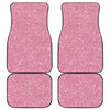 Pink Glitter Artwork Print (NOT Real Glitter) Front and Back Car Floor Mats