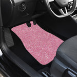Pink Glitter Artwork Print (NOT Real Glitter) Front and Back Car Floor Mats