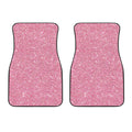 Pink (NOT Real) Glitter Print Front Car Floor Mats