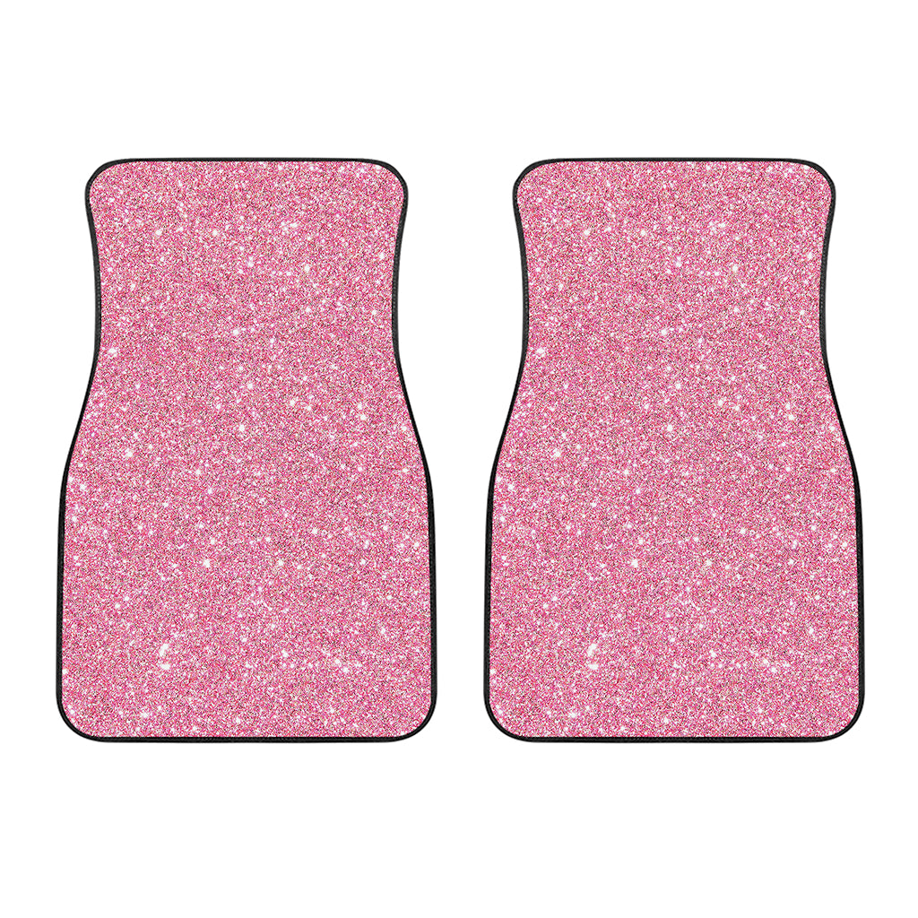 Pink Glitter Artwork Print (NOT Real Glitter) Front Car Floor Mats