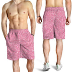 Pink Glitter Artwork Print (NOT Real Glitter) Men's Shorts