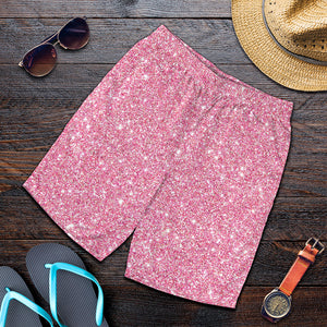 Pink Glitter Artwork Print (NOT Real Glitter) Men's Shorts