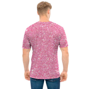 Pink Glitter Artwork Print (NOT Real Glitter) Men's T-Shirt