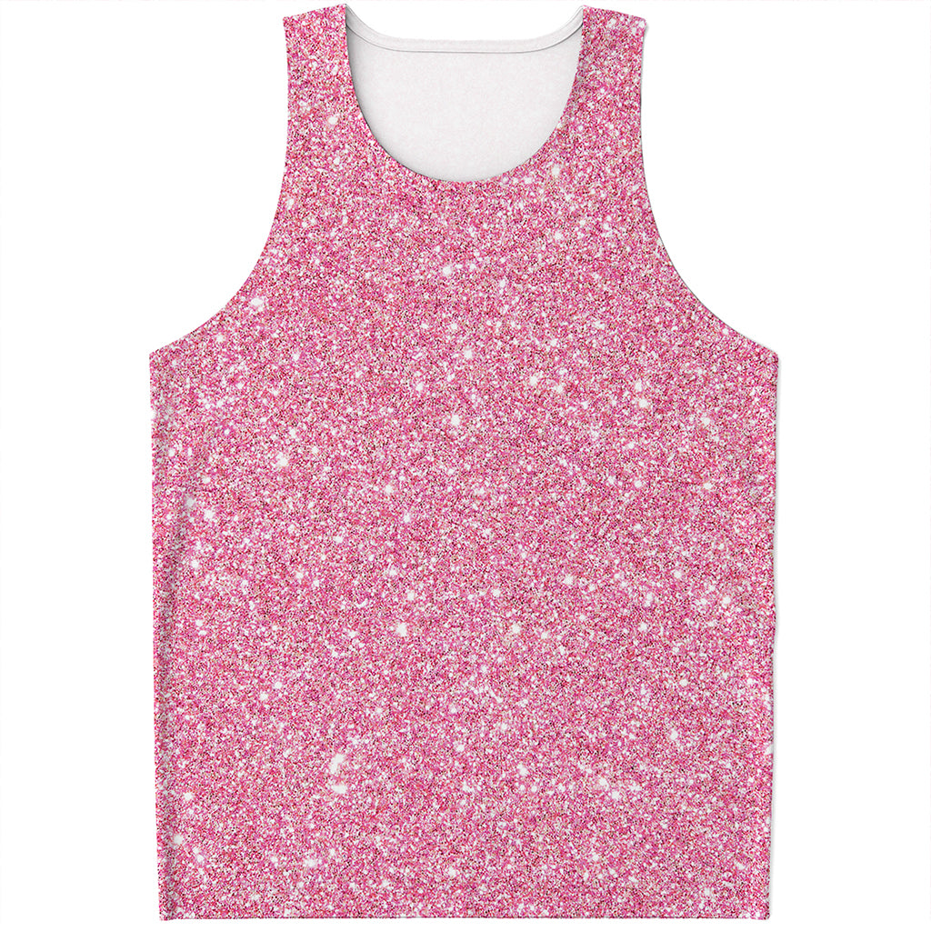 Pink Glitter Artwork Print (NOT Real Glitter) Men's Tank Top