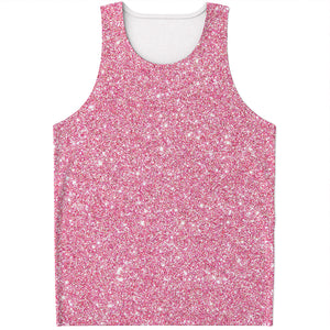 Pink Glitter Artwork Print (NOT Real Glitter) Men's Tank Top