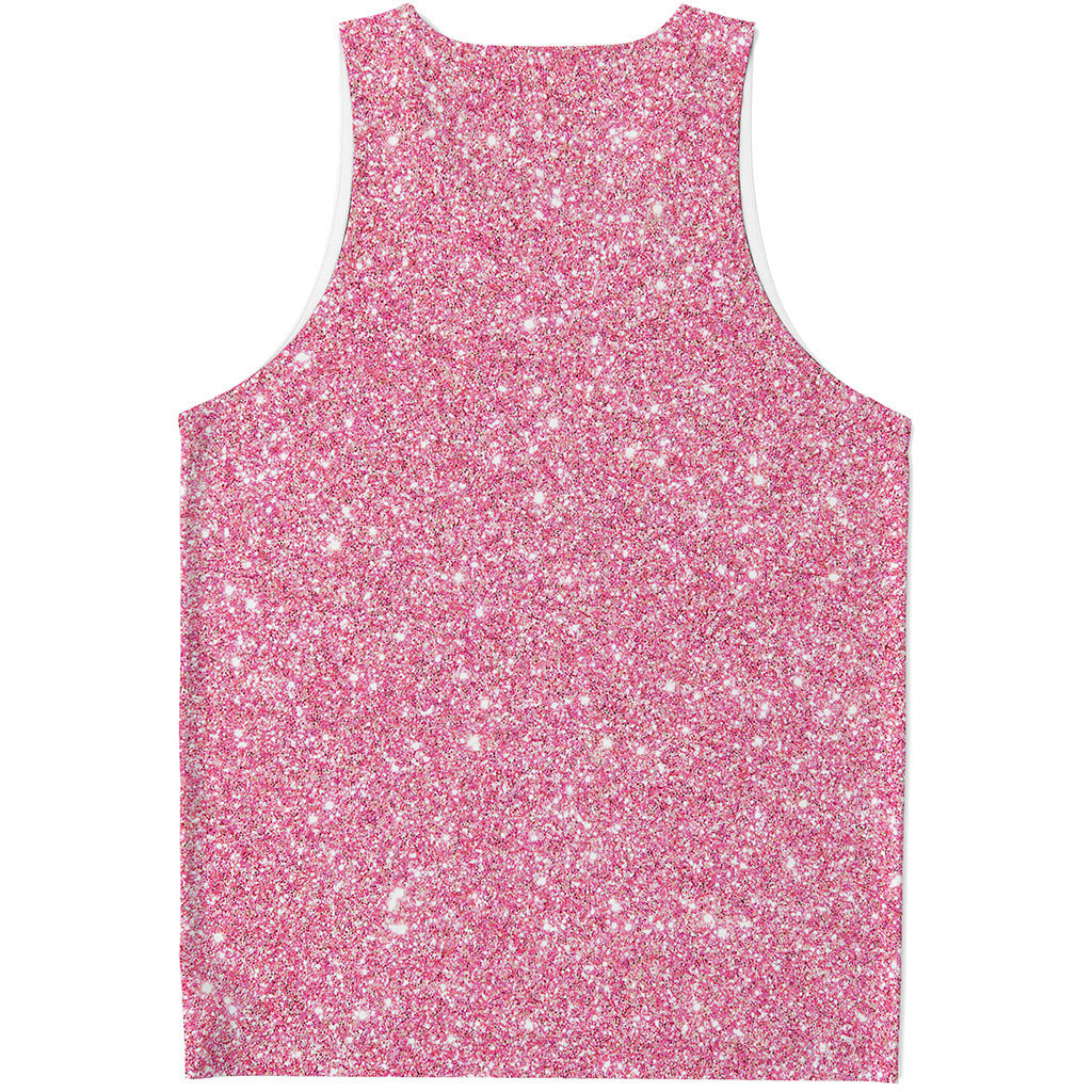 Pink Glitter Artwork Print (NOT Real Glitter) Men's Tank Top