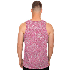 Pink Glitter Artwork Print (NOT Real Glitter) Men's Tank Top