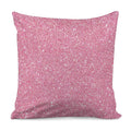 Pink (NOT Real) Glitter Print Pillow Cover