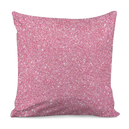 Pink Glitter Artwork Print (NOT Real Glitter) Pillow Cover