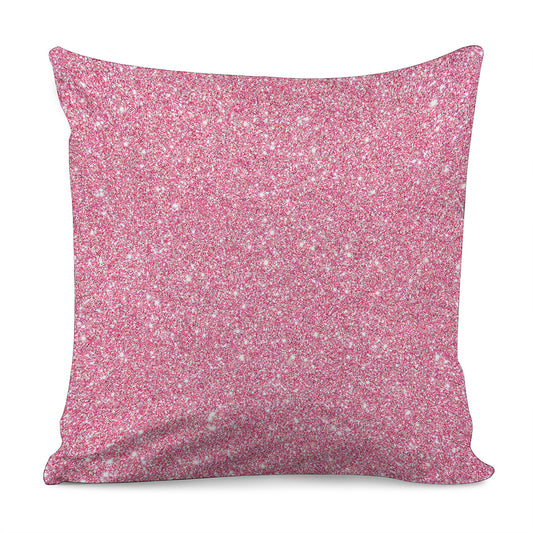 Pink Glitter Artwork Print (NOT Real Glitter) Pillow Cover