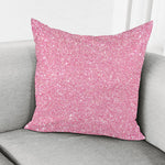 Pink Glitter Artwork Print (NOT Real Glitter) Pillow Cover