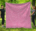 Pink (NOT Real) Glitter Print Quilt