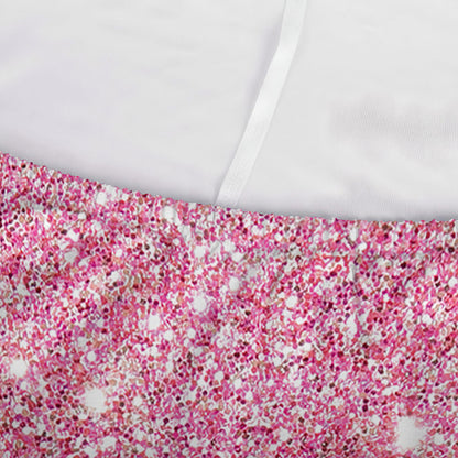 Pink Glitter Artwork Print (NOT Real Glitter) Sofa Cover