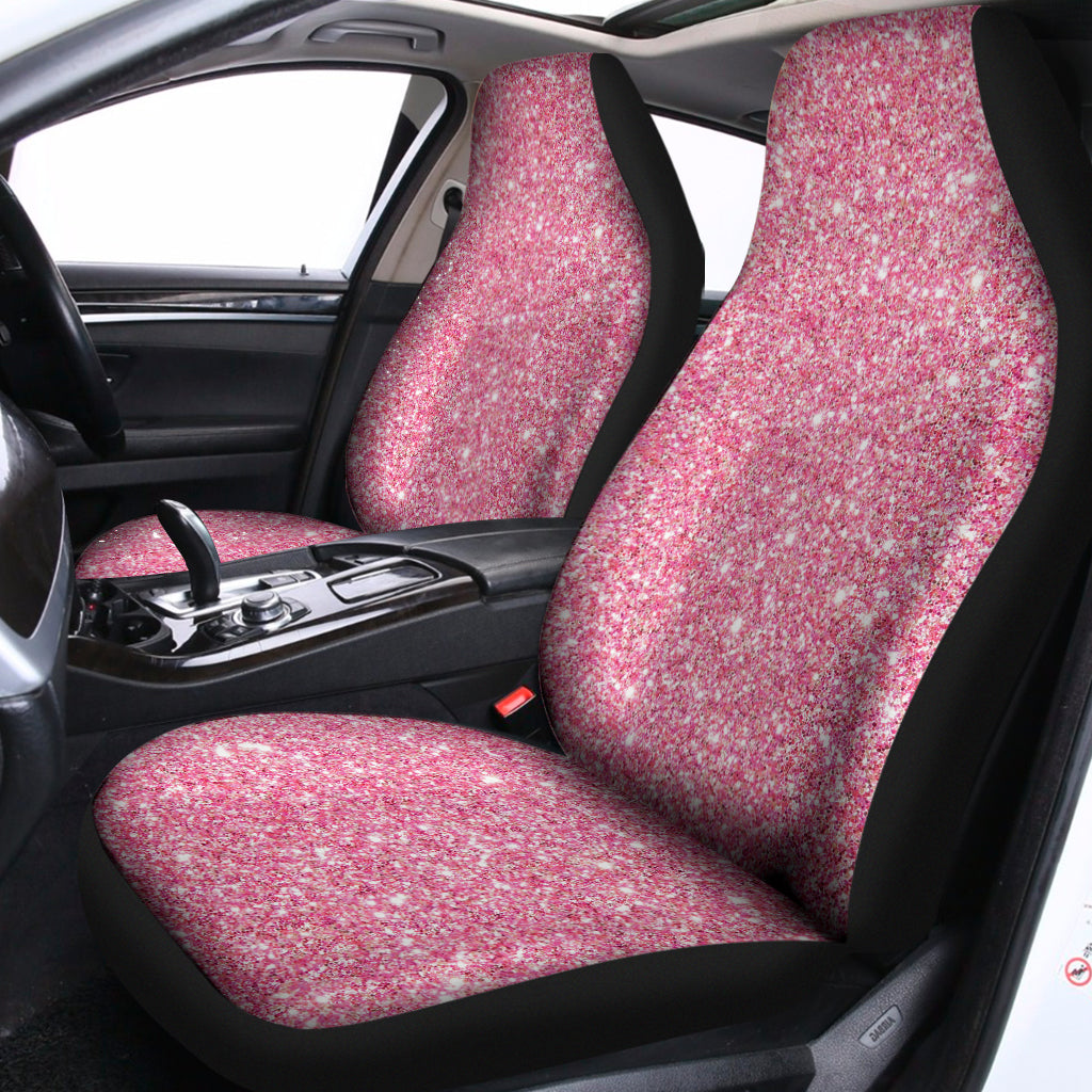 Pink Glitter Artwork Print (NOT Real Glitter) Universal Fit Car Seat Covers