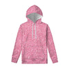 Pink Glitter Artwork Print Pullover Hoodie