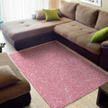 Pink (NOT Real) Glitter Print Floor Mat
