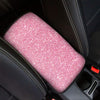 Pink Glitter Texture Print Car Center Console Cover