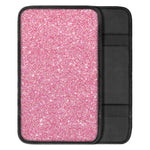 Pink Glitter Texture Print Car Center Console Cover