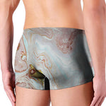 Pink Gold Liquid Marble Print Men's Boxer Briefs
