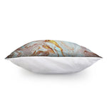 Pink Gold Liquid Marble Print Pillow Cover