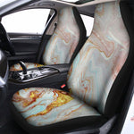 Pink Gold Liquid Marble Print Universal Fit Car Seat Covers