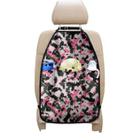 Pink Green And Black Camouflage Print Car Seat Organizers