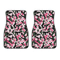 Pink Green And Black Camouflage Print Front Car Floor Mats