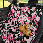 Pink Green And Black Camouflage Print Pet Car Back Seat Cover