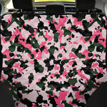 Pink Green And Black Camouflage Print Pet Car Back Seat Cover