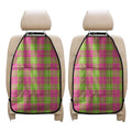 Pink Green And White Tartan Print Car Seat Organizers