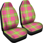 Pink Green And White Tartan Print Universal Fit Car Seat Covers