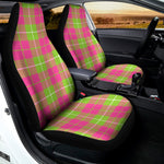 Pink Green And White Tartan Print Universal Fit Car Seat Covers