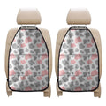 Pink Grey And White Cow Print Car Seat Organizers