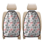 Pink Grey And White Cow Print Car Seat Organizers