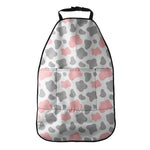 Pink Grey And White Cow Print Car Seat Organizers