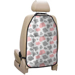 Pink Grey And White Cow Print Car Seat Organizers