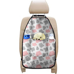 Pink Grey And White Cow Print Car Seat Organizers