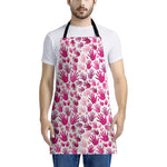 Pink Hand Breast Cancer Pattern Print Apron