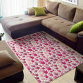 Pink Hand Breast Cancer Pattern Print Floor Mat