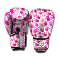 Pink Hand Breast Cancer Pattern Print Boxing Gloves