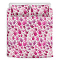 Pink Hand Breast Cancer Pattern Print Duvet Cover Bedding Set