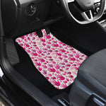 Pink Hand Breast Cancer Pattern Print Front Car Floor Mats