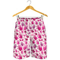 Pink Hand Breast Cancer Pattern Print Men's Shorts