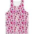 Pink Hand Breast Cancer Pattern Print Men's Tank Top