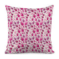 Pink Hand Breast Cancer Pattern Print Pillow Cover